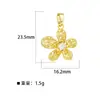 Atacado de Fábrica DIY Pulseira Pingente Acessórios Zircônia Micro-Pavimentada Versátil Charme Acessórios Pingente de Colar Acessórios de Joalheria