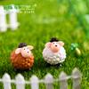 Musgo micro paisagem ornamentos decorativos mini bonito orelhas longas boneca de ovelha material DIY atacado
