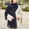 Bufanda Chal de Lana de Alta Gama Coreano Color Sólido Bufanda para Mujer Invierno Versátil Nueva Bufanda de Cachemir para Hombre Venta al por Mayor