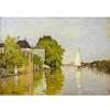 Guarda-chuva de Jardim Givel à Beira do Rio Monesina Segurando Mulheres Lírios Aquáticos Pintura Decorativa Sala de Estar Quarto Sofá Fundo Pintura de Pendurar