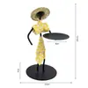 Portavelas de Hierro Vintage Adorno Pequeño Creativo para el Hogar Estilo Europeo Romántico Portavelas Sombrero de Paja Pastoral Soporte de Velas Transfronterizo