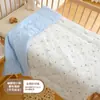 Manta de algodão puro para bebê para outono e inverno, espessa para aquecer, adequada para recém-nascidos, bebês e crianças em idade pré-escolar para cochilos e uso com ar condicionado