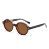 Gafas de Sol Polarizadas Redondas Estilo Coreano Retro con Clavos de Arroz para Hombres, Pin de Gorra 8644, Gafas Ins para Mujeres para Fotografía Callejera de Celebridades de Internet