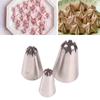 Juego de 3 boquillas para pastelería de flor de cerezo 3 piezas 1F 2F 3F acero inoxidable soldadura decoración de crema para pastel herramientas para hornear