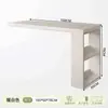Mesa de Canto em Madeira Maciça com Estante, Mesa Integrada, Mesa de Computador para Trabalho, Mesa de Quarto para Meninas, Uso Doméstico, Mesa de Cabeceira para Apartamento Pequeno