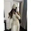 Suéter de punto con cuello en V para mujer Otoño/Invierno 2026, se puede usar solo, corte ajustado, blusa base favorecedora, estilo simple