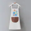 Delantal de PVC al por mayor de una pieza cocina hogar alto valor femenino impermeable a prueba de aceite delantal de media cintura mangas de cocina
