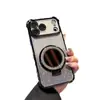 Adequado para Capa de Celular Iphone18Promax, Airbag Anti-Queda, Espelho com Glitter, Suporte Magnético, Capa Macia Apple 17 16