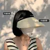 Sombrero de Paja con Parte Superior Abierta Gorra de Pato para Mujer Verano Viajes Exterior Sol Playa Ocio Versátil Sombrero de Protección Solar Venta al por Mayor