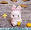 Conejo de Arroz Glutinoso Mini Adornos Pequeños de Resina Adornos para Coche Regalo de Cumpleaños para Niñas Día del Niño Juguetes de Dibujos Animados Creativos