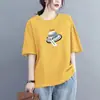Roupas Femininas Plus Size 2026 Verão Novo Estilo Tops Emagrecedores para Mulheres Cheinhas, Camisetas Soltas de Manga Curta Estilosas e Modernas que Escondem a Figura
