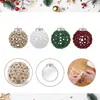 Bolas de Navidad de Ganchillo Puras Hechas a Mano Transfronterizas Accesorios para Sesiones de Fotos de Escenas Navideñas Fabricantes de Bolas Productos Terminados Venta al por Mayor