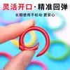 Anillo Abierto de Cierre de Primavera Pintado de Colores Accesorios para Joyería DIY Llavero Cadena para Teléfono Colgador de Bolso Anillo de Resorte