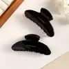 Nuevo Estándar de Oro pinza para el pelo simple elegante pinza para el pelo de una sola pieza negra 10CM elegante recogido para el pelo parte trasera de la cabeza accesorios para el cabello