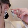Pendientes de plata S925 con perla retro francesa incrustada con diamantes y aguja, pendientes de alta calidad para mujer, pendientes de nicho, pendientes de temperamento de alta sociedad.