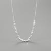 Collar Cuadrado de Plata Esterlina 925 Diseño ins Coreano Plata Rota Diamante Celebridad de Internet Lujo Ligero de Alta Gama Cadena para Clavícula para Mujer