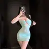 Noche Dorada Lencería Sexy Transparente Transparente Transfronteriza, Coqueta y Seductiva, Puro Deseo, Tallas Grandes, Falda Bodycon