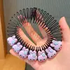 Testa das crianças quebrado cabelo artefato pente de cabelo meninas de volta da cabeça hairpin disco pente de cabelo novo pente dos desenhos animados do bebê