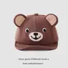 Nueva Gorra de Visera para Bebés y Niños Pequeños para Exteriores Oso Sonriente de Dibujos Animados Sombrero de Ala Suave para Niños Estilo Coreano Sombrero de Sol para Bebés Venta al por Mayor
