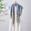 Nuevo pañuelo triangular con estampado de anacardos vintage Pelis, cinturón decorativo para mujer, pañuelo triangular de seda sintética