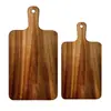 Tabla de cortar de madera maciza hecha de nogal negro con asa, adecuada para cortar frutas, pan y sushi