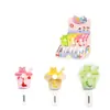Lindo Mini Té de Leche Fruta Ventilador de Mano Plegable Juguete Portátil Infantil Animal Ventilador Manual para Estudiante Agitar