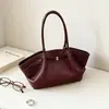 Bolso cubo de moda transfronterizo, textura tejida simple, elegante, versátil, casual, retro, bolso de hombro único, para el día a día, bolso para debajo del brazo