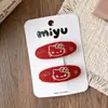Pinza de Bebé de Tela a Cuadros Dulce Estilo Coreano para Niños Pinza Lateral de Moño Versátil Pinza para el Flequillo Accesorios para el Cabello