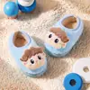 Pequeno Cervo Mili Pelúcia de Inverno Novas Pantufas para Meninas, Desenho Animado Antiderrapante Solado Macio Sapato Infantil para Casa com Tira