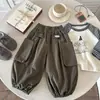 Pantalones Casuales para Niños 2026 Otoño Nuevas Llegadas Niños Pequeños Estilo Coreano Pantalones Linterna Primavera Otoño Pantalones con Puño Pantalones Largos