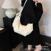 Estilo Coreano Versátil Gran Capacidad Retro Cuero Suave Plisado Bolso Dumpling Estilo Perezoso Casual Explosivo Transfronterizo Hombro Bandolera