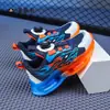 235 Zapatos de Malla Transpirable Estilo Primavera/Otoño para Estudiantes con Hebilla Giratoria Zapatos Deportivos para Niños Zapatos para Niños Medianos y Grandes Venta al por Mayor Uno