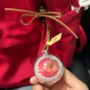 Colgante de Manzana para Coche al por Mayor para Viajes Seguros, Llavero, Decoración Creativa para el Interior del Coche, Adorno para Colgar en el Espejo Retrovisor, Pieza de Exhibición