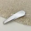 Pinza para el cabello Bb de Cuero PU Plateado, Moderna y a la Moda, para Mujeres, Forma de Gota de Agua, Triángulo, Ovalada, Pinza para Flequillo Lateral, Pasador Dulce y Genial