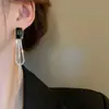Pendientes geométricos de corte microincrustado cadena de moda pendientes largos con borla pendientes elegantes pendientes de alta calidad al por mayor para mujer