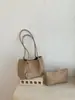 Nova bolsa feminina transfronteiriça, bolsa tote estilo retrô simples, bolsa de ombro casual de grande capacidade para o dia a dia com uma necessaire combinando