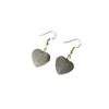 Pendientes de terciopelo estilo retro Harajuku con gancho para la oreja, con forma geométrica de chica dulce, con forma de bola de pelo y amor, a la moda, geniales y combinables.