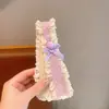 Pinzas para el Cabello de Niña con Moño de Encaje, Estilo Largo, Pinzas para Flequillo de Bebé que No Dañan el Cabello, Diadema para Niña Pequeña