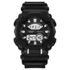 Relógio Eletrônico Color Block Tendência com Duplo Display, Despertador, Cronômetro, À Prova d'Água, Adequado para Adolescentes, Relógio de Pulso Esportivo Casual, Disponível em Várias Cores