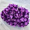 Hortensia de granada de 5 cabezas, flor artificial hecha a mano, decoración de boda, decoración del hogar, sala de estar, accesorios de arreglo floral floral