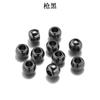4-12mm Ccb Galvanizado Agujero Grande Redondo Perlas de Plástico Cuentas para Pulsera DIY Cuentas Espaciadoras Accesorios para Joyería Venta al por Mayor