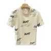 Fabricante Directo Camiseta de Manga Corta para Hombre Verano Nuevo Estampado de Letras Juventud Ins Corte Medio Marca de Moda Tops de Moda para Hombre