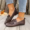 Zapatos planos sin cordones retro con flecos transfronterizos, puntera fina, nueva colección primavera/otoño, puntera cuadrada, suela blanda, mocasines casuales, venta al por mayor