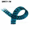 Comercio Exterior Colgante de Oreja Peluca Teñida Colorida de Una Pieza Sin Costuras Estampado de Leopardo Pluma Pie de Peluca Cabello Liso Colgante Invisible al Oído Venta al Por Mayor