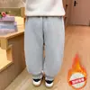 Pantalones de Forro Polar para Niña Otoño Invierno 2026 Estilo Nuevo Moda para Bebé Niña Espesos Casuales Deportivos Pantalones de Chándal Ropa de Invierno para Niños