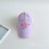 Gorra de béisbol de secado rápido para padres e hijos de verano, sombrero para el sol para exteriores, estampado de letras estilo coreano, transpirable, unisex, gorra fina de pico de pato