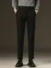 Moda Masculina Fengshe / Nova Coleção Primavera/Outono 2026 Calça Social Masculina Casual Leve de Luxo Corte Reto Slim