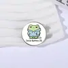 Broche de Rana Animal Lindo Insignia de Metal Accesorios para Ropa Pin de Solapa Patrón Geométrico Redondo Venta al por Mayor de Fábrica