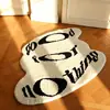 Alfombras Plegables Transfronterizas de Fábricas de Origen, Alfombras Irregulares Tufted Tejidas a Máquina, Alfombras para Mesita de Noche de Dormitorio, Alfombras Flocadas