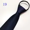 Corbata de Hombre Cremallera Novio Boda Roja 8cm Vestido Negocio Nudo Negro Libre Perezoso Fácil de Tirar Azul Corbata